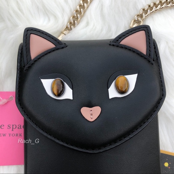Kate Spade Meow Cat North South Phone Crossbody - Picture 2 of 8